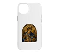 Saint Michael the Archangel Blue Byzantine Icon Art Design Case for iPhone 14 Plus