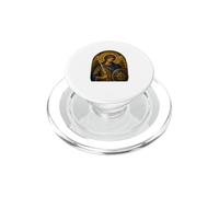 Saint Michael the Archangel Blue Byzantine Icon Art Design PopSockets PopGrip for MagSafe