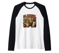 Saint Michael The Archangel Catholic Raglan Baseball Tee