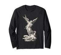 Saint Michael The Archangel Defeating Satan Christian Long Sleeve T-Shirt