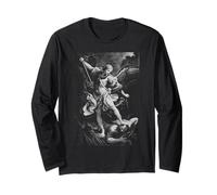 Saint Michael The Archangel Defeating Satan Christian Long Sleeve T-Shirt