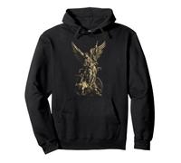 Saint Michael the Archangel Defeating Satan Christian Pullover Hoodie