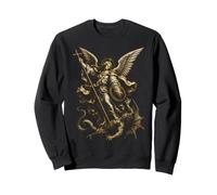 Saint Michael the Archangel Defeating Satan Christian Sweatshirt