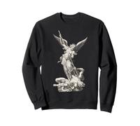 Saint Michael the Archangel Defeating Satan Christian Sweatshirt
