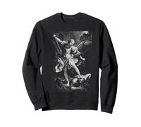 Saint Michael the Archangel Defeating Satan Christian Sweatshirt
