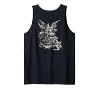 Saint Michael the Archangel Defeating Satan Christian Tank Top