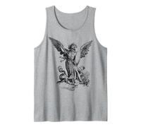 Saint Michael the Archangel Defeating Satan Christian Tank Top
