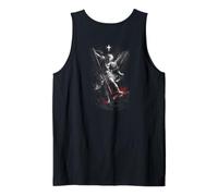 Saint Michael the Archangel Defeating Satan Christian Tank Top