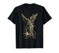 Saint Michael the Archangel Defeating Satan Christian Value Graphic T-Shirt