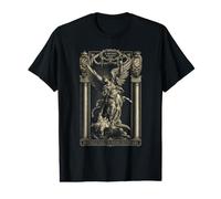 Saint Michael the Archangel Defeating Satan Christian Value Graphic T-Shirt