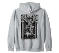 Saint Michael the Archangel Defeating Satan Christian Zip Hoodie