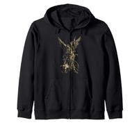 Saint Michael the Archangel Defeating Satan Christian Zip Hoodie