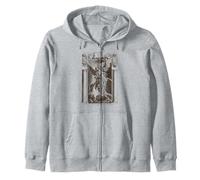 Saint Michael the Archangel Defeating Satan Christian Zip Hoodie