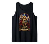 Saint Michael the Archangel Defend Us Gothic Icon Design Tank Top