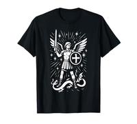Saint Michael the Archangel Defend Us in Battle Catholic St T-Shirt