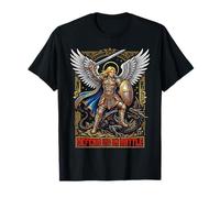 Saint Michael the Archangel Defend Us in Battle Catholic St T-Shirt