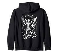 Saint Michael the Archangel Defend Us in Battle Catholic St Zip Hoodie