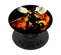 Saint Michael the Archangel defend us in battle PopSockets Adhesive PopGrip
