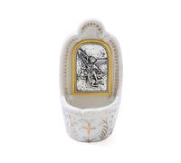 Saint Michael The Archangel Holy Water Fonts for Home Church Wall Hanging Decor Catholic Gifts 5 1/2 Inch