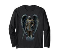 Saint Michael The Archangel in Full Armor with Sword Long Sleeve T-Shirt