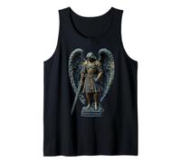 Saint Michael The Archangel in Full Armor with Sword Tank Top