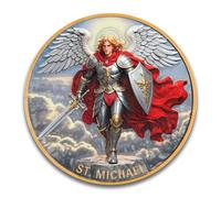 Saint Michael The Archangel Inspirational Piece with Psalm 91 Verse - Detailed Design for Faith and Protection