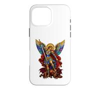 Saint Michael the Archangel Overpowering Demon Case for iPhone 16 Pro Max