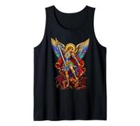 Saint Michael the Archangel Overpowering Demon Tank Top