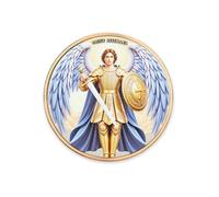 Saint Michael The Archangel Protect Us Medal Challenge Coin, Psalm 91:10-11 Religious Protection Prayer Token Christian Faith Inspirational Gift
