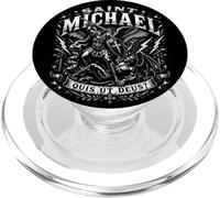 Saint Michael the Archangel Quis Ut Deus Catholic St PopSockets PopGrip for MagSafe