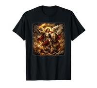 Saint Michael the Archangel Warrior Design T-Shirt