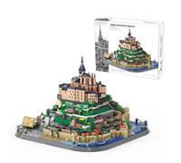 Saint Michael'S Mount Model Building Blocks Set, 1392 PCS World Famous Architecture Model Toys, Landmarks Collection Model Building Kit, Creative Present for Children Adults, Home Decoration