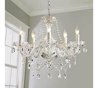Saint Mossi 5 Light Modern Contemporary Elegant K9 Crystal Glass Chandelier Pendant Ceiling Lighting Fixture