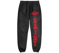 Saint Mxxxxxx Angel of Death Printed Cotton Sweatpants - Black - S