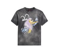 Saint Mxxxxxx Saint Seiya Printed Distressed Cotton T-shirt - Black - L