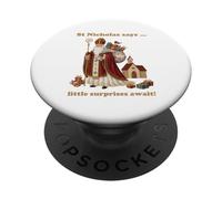 Saint Nicholas St Nick 6 December Christmas Tradition PopSockets Adhesive PopGrip