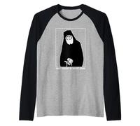 Saint Paisios of Mount Athos Greek Orthodox Christian Raglan Baseball Tee