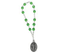 Saint Patrick Chaplet Beads | Includes Laminated Prayer Card and a Guide | Patron Saint of Ireland | Great Catholic Gift for First Holy Communion and Confirmation | Made in Italy