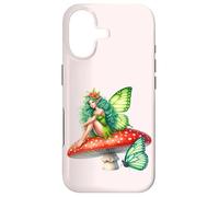 Saint Patrick Day Enchanting Forest Fairy Butterfly Mushroom Case for iPhone 17