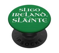 Saint Patrick Day Irish Heritage Clover Slainte County Sligo PopSockets Adhesive PopGrip