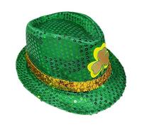 Saint Patrick Hats - Irish Sequins Headpiece Party Decorations - Elegant Saint Patrick's Day Costume Hat | for Women Men Adults Kids Teens Celebration Holiday Parade Dance Cosplay Pod