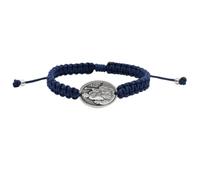 Saint Patrick Medal Woven Adjustable Bracelet | Catholic Religious Jewelry with Patron Saint of Ireland | Great Catholic Gift for Confirmation, One Size, Metal, no gemstone