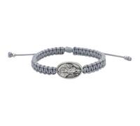 Saint Patrick Medal Woven Adjustable Bracelet | Catholic Religious Jewelry with Patron Saint of Ireland | Great Catholic Gift for Confirmation, One Size, Metal, no gemstone