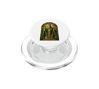 Saint Patrick Shamrock Bishop Sacred Irish Icon Art Faith PopSockets PopGrip for MagSafe