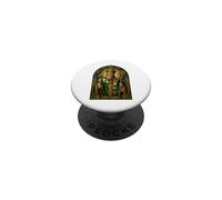 Saint Patrick Shamrock Cathedral Mosaic Sacred Icon Art PopSockets Adhesive PopGrip