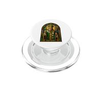 Saint Patrick Shamrock Cathedral Mosaic Sacred Icon Art PopSockets PopGrip for MagSafe