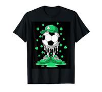 Saint Patrick Soccer Ball Guy with Clover for Players T-Shirt