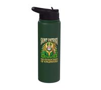 Saint Patrick, the Patron Saint of Engineers Stainless Steel Insulated Water Bottle