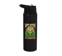 Saint Patrick, the Patron Saint of Engineers Stainless Steel Insulated Water Bottle