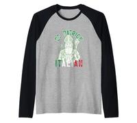 Saint Patrick was Italian Funny St. Patrick’s Day Vintage Raglan Baseball Tee